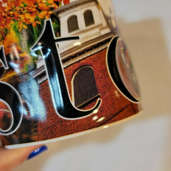 Boston Massachusetts City 3D Coffee Cup 18 oz Mug Americaware Color Relief 2012 - Picture 6 of 8